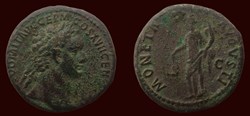 IMP CAES DIVI VESP F DOMITIAN AVG P M / TR P COS VIII DES VIIII P P