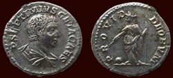 P SEPTIMIVS GETA CAES / PROVID DEORVM