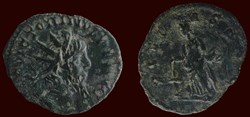 IMP C VICTORINVS P F AVG / PIETAS AVG