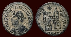 CONSTANTINVS IVN NOB C / CAESARVM NOSTRORVM