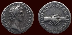 IMP NERVA CAES AVG P M TR P COS III PP / CONCORDIA EXERCITVVM
