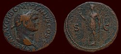 CAESAR AVG F DOMITIANVS COS V / S|C