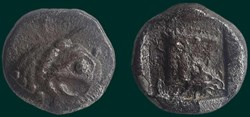 Obole à la tête de griffon et à la tête de lion - OBA-FF