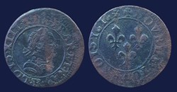 .LOYS. XIII. R. DE. FRAN. ET. NAV. - R / + DOVBLE. TOVRNOIS. 1616