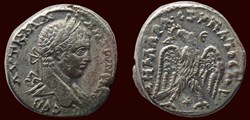 ELAGABALUS Tétradrachme syro-phénicien