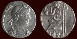 D N GRATIANVS P F AVG / VRBS ROMA