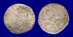 + HENRICVS. DEI. G[. F]RANCORV. REX. / + SIT. NOMEN. DNI. BENEDICTVM. 15??. ( I ).