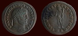 GAL VAL MAXIMIANVS NOB CAES / GENIO AVGG ET CAESARVM NN