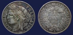 1 Franc CERES 1888 A