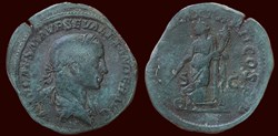 IMP CAES M AVR SEV ALEXANDER AVG / PONTIF MAX TR P II COS P P