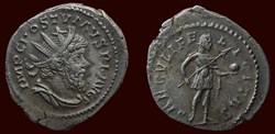IMP C POSTVMVS P F AVG / SAECVLI FELICITAS