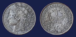 1 Franc CERES 1888 A