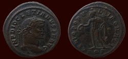 IMP DIOCLETIANVS P F AVG / GENIO POPVLI ROMANI
