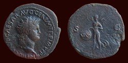 NERO CLAVD CAESAR AVG GER P M TR P IMP P P / S|C