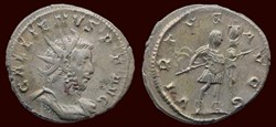 GALLIENVS P F AVG / VIRTVS AVGG