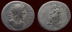IMP CAESAR TRAIAN HADRIAN OPT AVG GER DAC / PARTHIC DIVI TRAIAN AVG F P M TR P COS P P // CONCORD