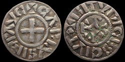 840-877 Charles le Chauve, denier de Bourges