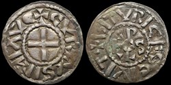840-877 Charles le Chauve, denier de Bourges