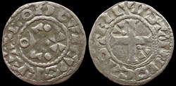 1108-1137 Louis VI, denier d'Etampes, 4ème type