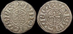 1137-1180 Louis VII, denier de Bourges