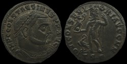 Tétrarchie, Constantin Ier, Follis, Thessalonique (Macédoine)