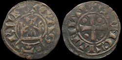 Seigneurie de Saint-Aignan, denier anonyme (vers 1170-1180)