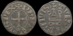 1285-1314 Philippe IV, denier tournois à l'O rond