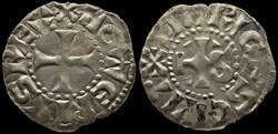 Vicomté de Bourges, denier au nom de Lothaire