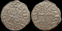 1108-1137 Louis VI, denier de Pontoise, 4ème type