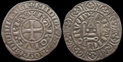 1322-1328 Charles IV, maille blanche, 1ère émission