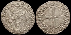 1422-1461 Charles VII, Petit blanc au K, Bourges