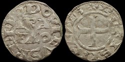 1137-1180 Louis VII, denier de Paris, 2ème type