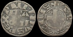 1180-1223 Philippe II, denier parisis, Arras, 2ème type