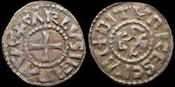 840-877 Charles le Chauve, denier de Bourges