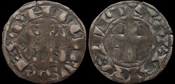 1180-1223 Philippe II, denier Parisis, Paris