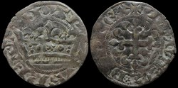 1322-1328 Charles IV, double parisis, 2ème émission