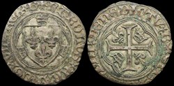 1483-1498 Charles VIII, Blanc à la couronne, Bourges