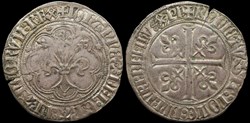 1350-1364 Jean II, gros à la fleur de lis, 1ère émission