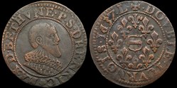 Principauté de Boisbelle-Henrichemont, double tournois de Maximilien de Béthune, duc de Sully