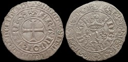 1364-1380 Charles V, blanc au K