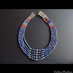 Lapis lazuli et corail