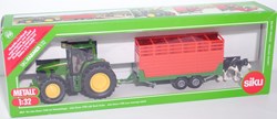 Siku 3864 - Set John Deere JD 7530 + bétaillère
