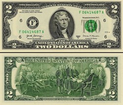 F- Atlanta District - 2$ Federal Reserve Notes - Small Size 2017A Series