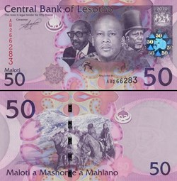 LESOTHO - PICK 23a - 50 Maloti - 2010
