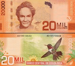 COSTA-RICA - PICK 278a - 20 000 COLONES - 2009