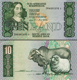 AFRIQUE DU SUD - PICK 120e - 10 RAND - 1990