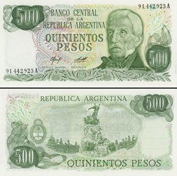 ARGENTINE - PICK 303 a2 - 500 PESOS - 1978