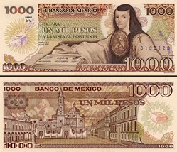 MEXIQUE - PICK 085a.XV - 1000 PESOS - 1985
