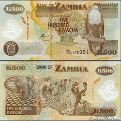 ZAMBIE - PICK 43 c - 500 KWACHA - 2004