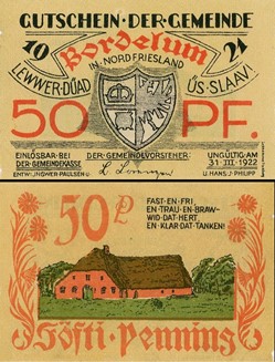 Bordelum 50 Pfennig